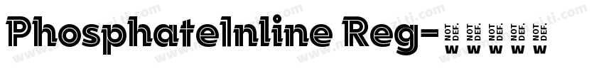 PhosphateInline Reg字体转换
